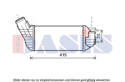 067015N AKS DASIS chladič plniaceho vzduchu 067015N AKS DASIS