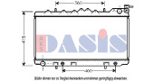 070033N AKS DASIS chladič motora 070033N AKS DASIS