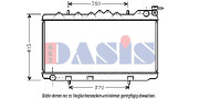 070063N AKS DASIS chladič motora 070063N AKS DASIS