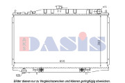 070099N AKS DASIS chladič motora 070099N AKS DASIS