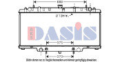 070132N AKS DASIS chladič motora 070132N AKS DASIS