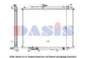 070143N AKS DASIS chladič motora 070143N AKS DASIS