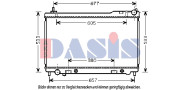 070145N AKS DASIS chladič motora 070145N AKS DASIS