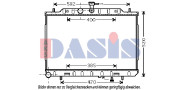 070152N AKS DASIS chladič motora 070152N AKS DASIS