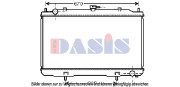 070154N AKS DASIS chladič motora 070154N AKS DASIS