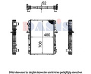 070156N AKS DASIS chladič motora 070156N AKS DASIS