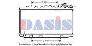 070160N AKS DASIS chladič motora 070160N AKS DASIS