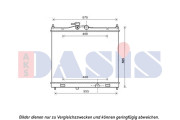 070161N Chladič, chlazení motoru AKS DASIS