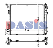 070187N AKS DASIS chladič motora 070187N AKS DASIS