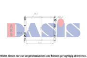 070193N AKS DASIS chladič motora 070193N AKS DASIS