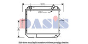 070420N AKS DASIS chladič motora 070420N AKS DASIS