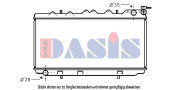 070790N AKS DASIS chladič motora 070790N AKS DASIS