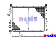 080000N AKS DASIS chladič motora 080000N AKS DASIS