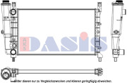 080680N AKS DASIS chladič motora 080680N AKS DASIS