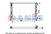 081390N AKS DASIS chladič motora 081390N AKS DASIS