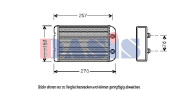 089005N AKS DASIS výmenník tepla vnútorného kúrenia 089005N AKS DASIS