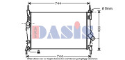 090075N AKS DASIS chladič motora 090075N AKS DASIS