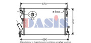 090106N AKS DASIS chladič motora 090106N AKS DASIS