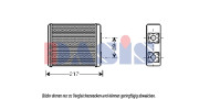 096005N AKS DASIS výmenník tepla vnútorného kúrenia 096005N AKS DASIS