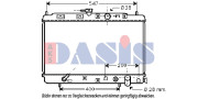 100018N AKS DASIS chladič motora 100018N AKS DASIS