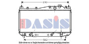 100025N AKS DASIS chladič motora 100025N AKS DASIS