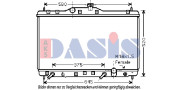 100034N AKS DASIS chladič motora 100034N AKS DASIS