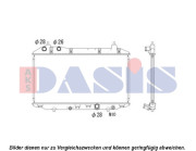 100058N AKS DASIS chladič motora 100058N AKS DASIS