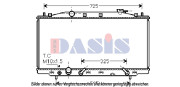 100066N AKS DASIS chladič motora 100066N AKS DASIS