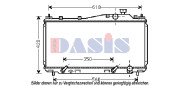 100069N AKS DASIS chladič motora 100069N AKS DASIS