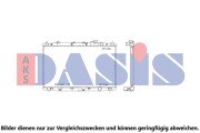 100086N AKS DASIS chladič motora 100086N AKS DASIS