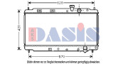 100280N AKS DASIS chladič motora 100280N AKS DASIS