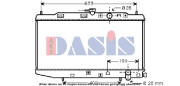 100321N AKS DASIS chladič motora 100321N AKS DASIS