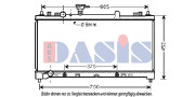 110067N Chladič, chlazení motoru AKS DASIS