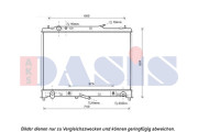 110074N AKS DASIS chladič motora 110074N AKS DASIS