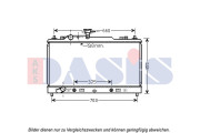 110080N AKS DASIS chladič motora 110080N AKS DASIS
