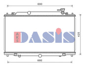 110092N AKS DASIS chladič motora 110092N AKS DASIS