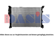120142N AKS DASIS chladič motora 120142N AKS DASIS