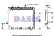 131430N AKS DASIS chladič motora 131430N AKS DASIS