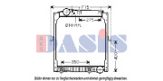 132300N Chladič, chlazení motoru AKS DASIS