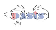 136015N AKS DASIS chladič motorového oleja 136015N AKS DASIS