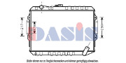 140025N AKS DASIS chladič motora 140025N AKS DASIS