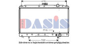 140027N AKS DASIS chladič motora 140027N AKS DASIS