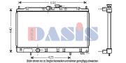 140047N AKS DASIS chladič motora 140047N AKS DASIS