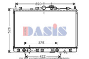 140062N AKS DASIS chladič motora 140062N AKS DASIS