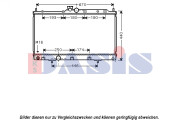 140081N AKS DASIS chladič motora 140081N AKS DASIS