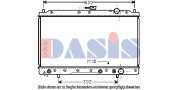 140720N AKS DASIS chladič motora 140720N AKS DASIS