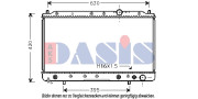 140950N AKS DASIS chladič motora 140950N AKS DASIS