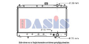 141100N AKS DASIS chladič motora 141100N AKS DASIS