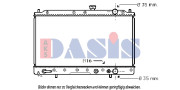 141240N AKS DASIS chladič motora 141240N AKS DASIS