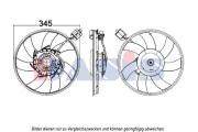 158105N Větrák, chlazení motoru AKS DASIS
